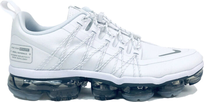 air vapormax run utility white reflect silver