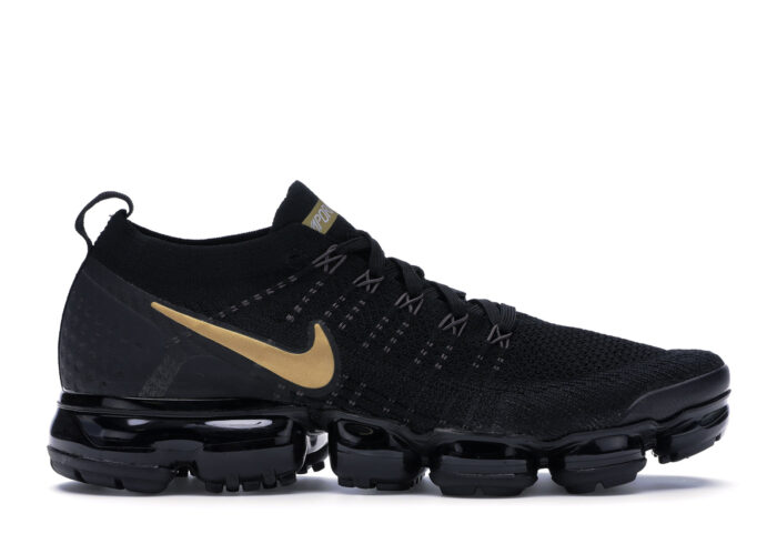 Nike Air VaporMax 2 Black Metallic Gold (W)