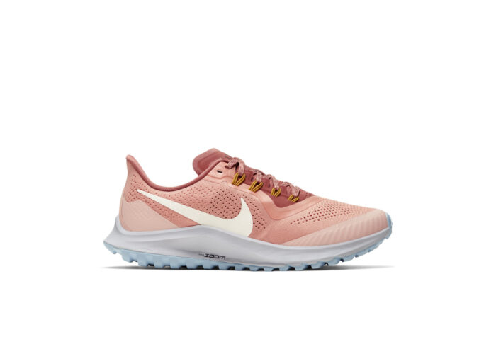 nike air running zoom pegasus 36 trail trainers in pink