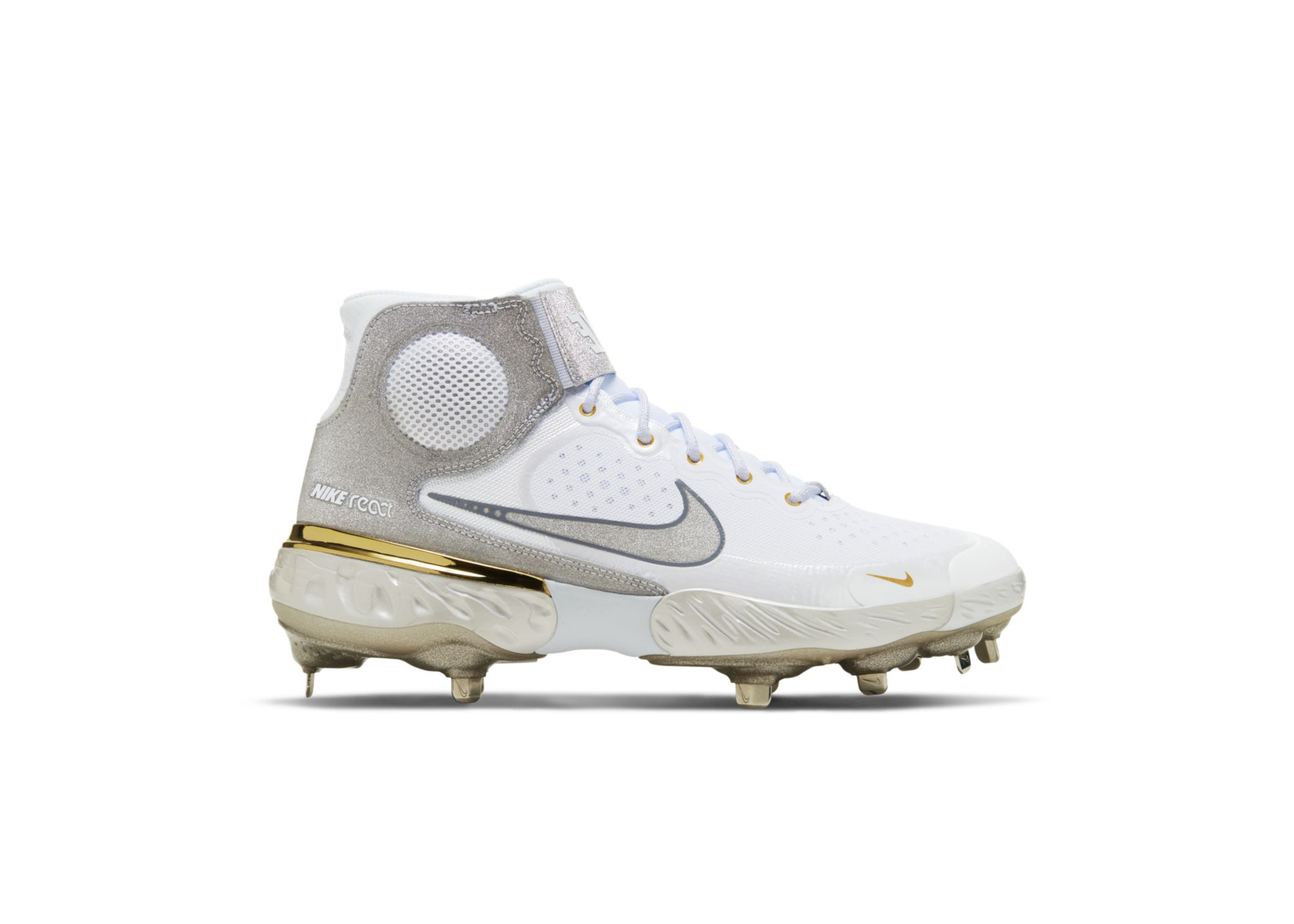 Nike Alpha Huarache Elite 3 Mid White Smoke Grey