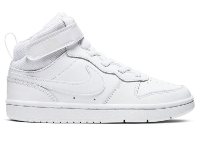 Nike Court Borough Mid 2 Triple White (PS)