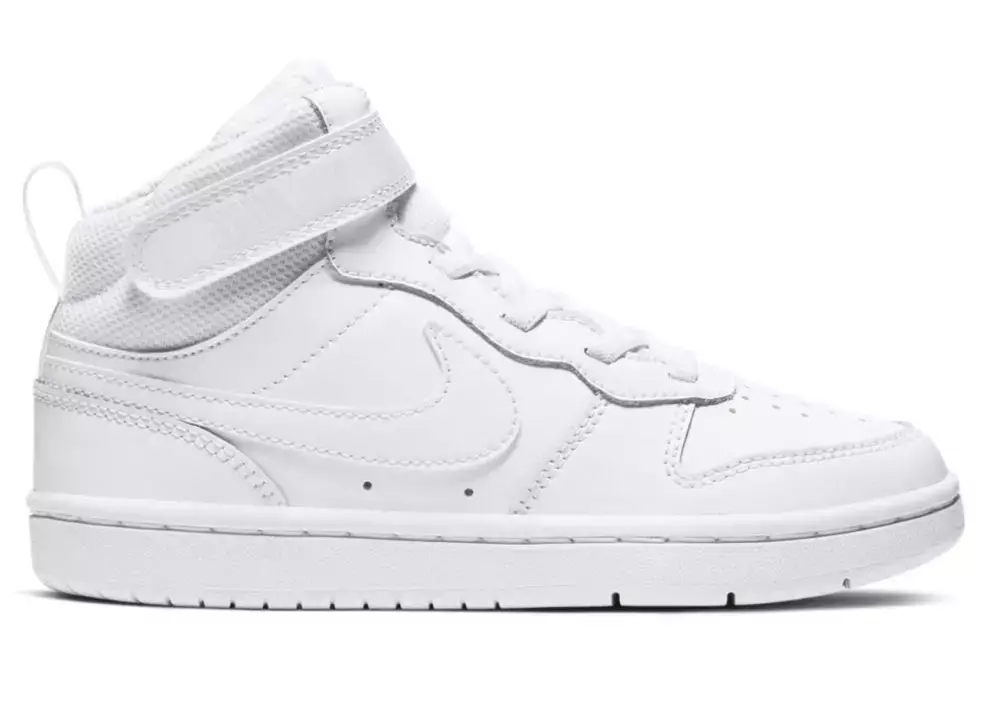 Nike Court Borough Mid 2 Triple White (PS)