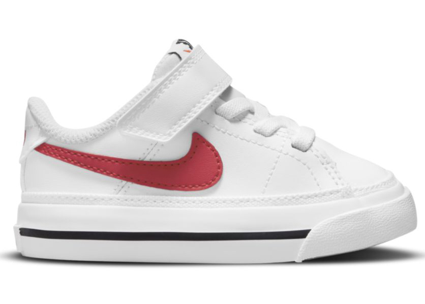 Nike Court Legacy White University Red (TD)