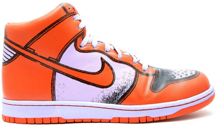 Nike Dunk High 1 Piece Premium Lilac Ice Deep Orange