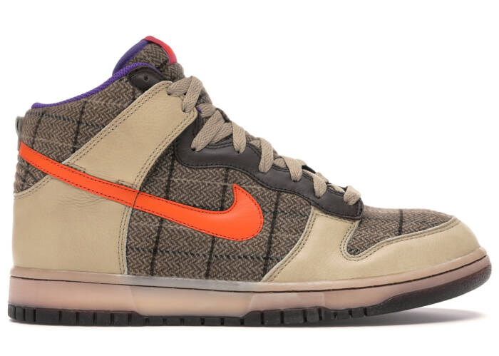 Nike Dunk High Premium Tweed Orange Blaze