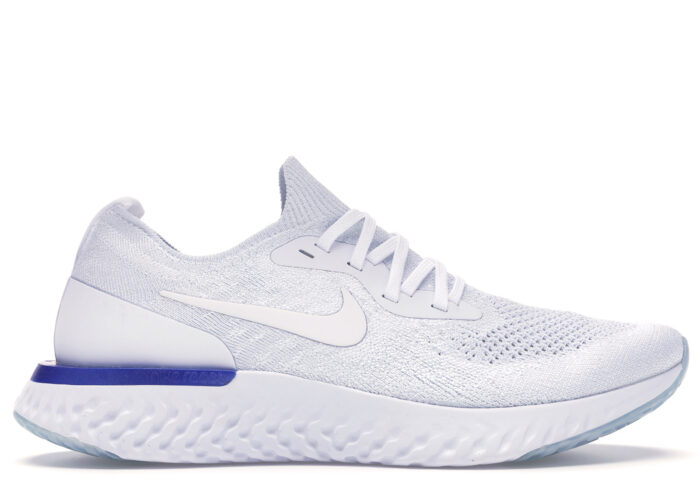 Nike Epic React Flyknit White Racer Blue W AQ0070 100