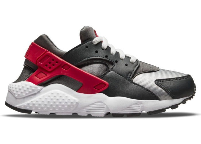 Nike Huarache Run Dark Smoke Grey University Red (GS)