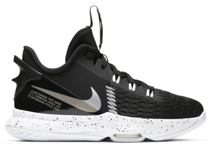 Nike LeBron Witness 5 Black Metallic Silver (GS)