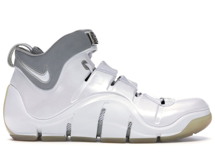 Nike LeBron 4 White Chrome