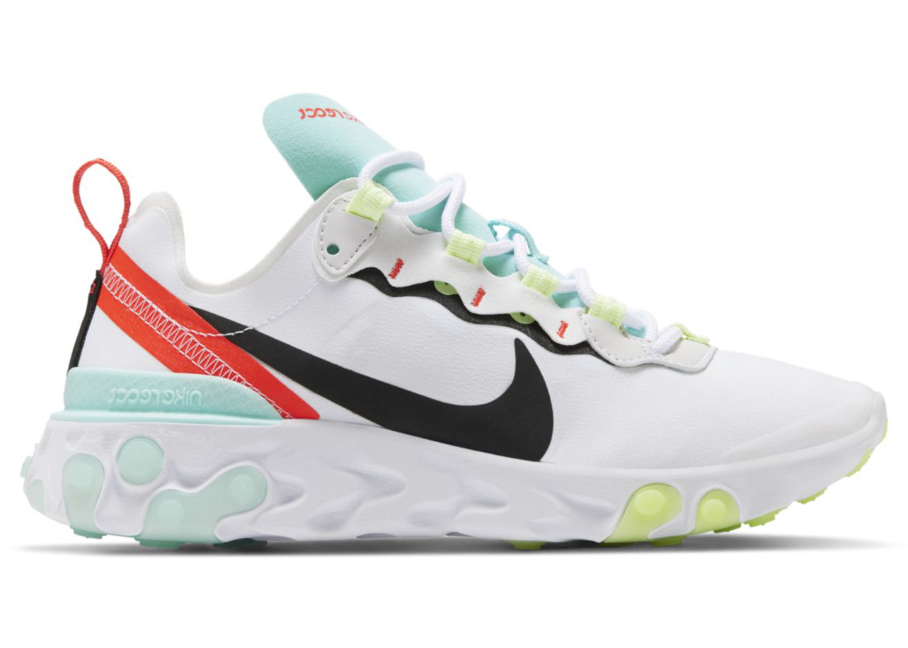 Nike React Element 55 White Black Blue (W)