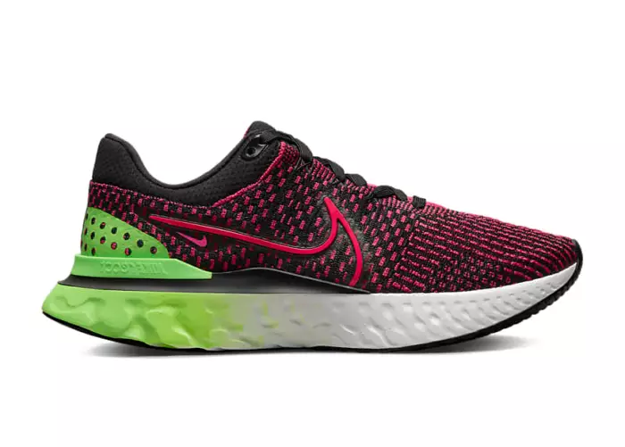 Nike React Infinity Run Flyknit 3 Green Strike Team Red