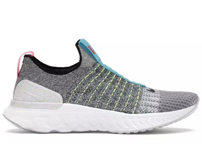 Nike React Phantom Run Flyknit 2 Flash Crimson Baltic Blue