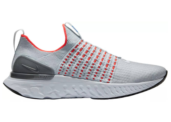 Nike React Phantom Run Flyknit 2 Pure Platinum Flash Crimson