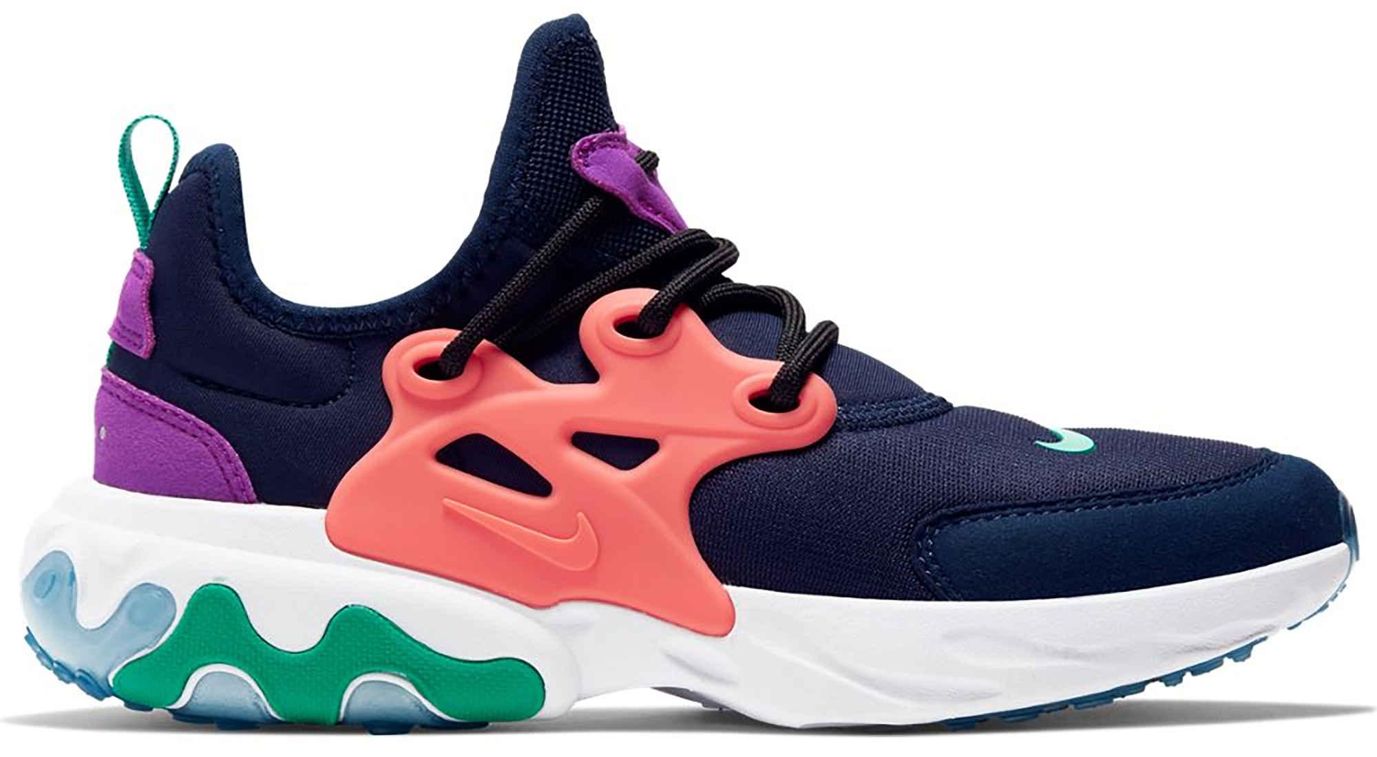 Nike React Presto Midnight Navy Magic Ember (GS)