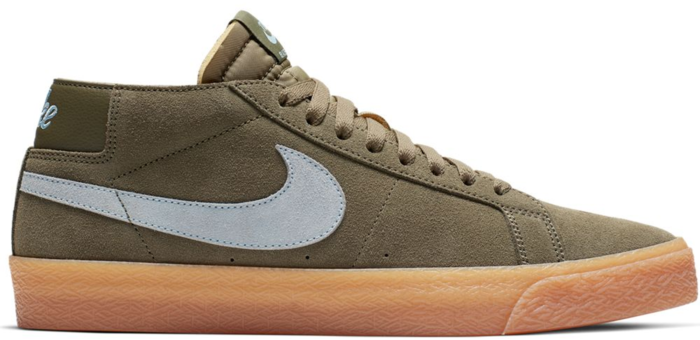 Nike SB Zoom Blazer Chukka Medium Olive Light Armory Blue