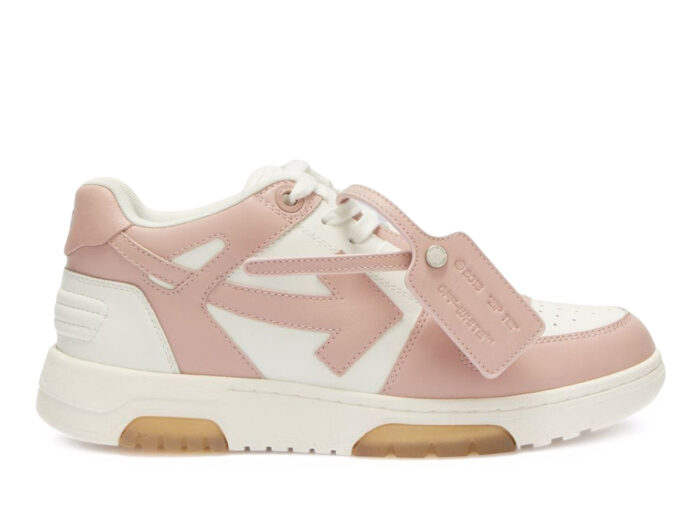 OFF-WHITE Out Of Office "OOO" Low Tops White Pink (W)