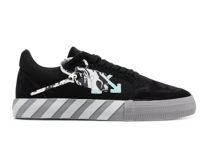 OFF-WHITE Vulc Low Black Grey Light Blue