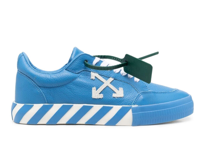 OFF-WHITE Vulc Low Leather Blue White