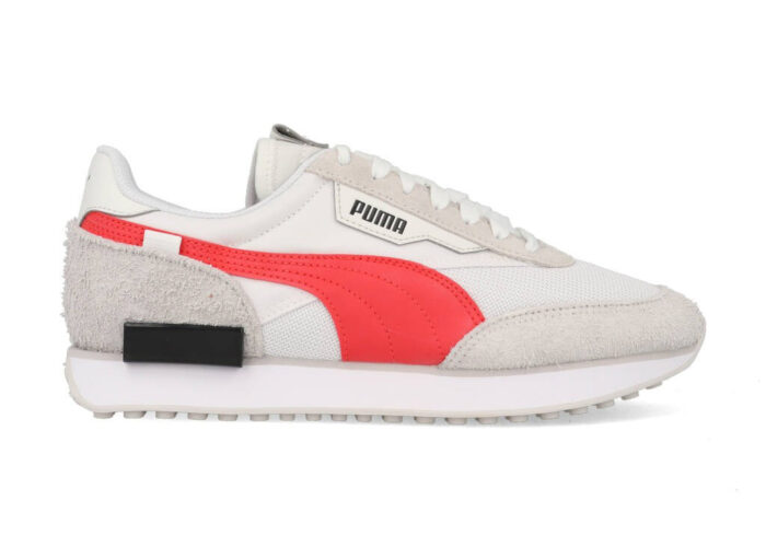 Puma Future Rider Vintage White Poppy Red