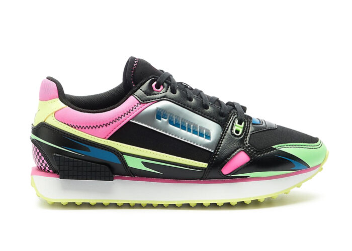 Puma Mile Rider Sunny Getaway Black Electro Green Pink (W)