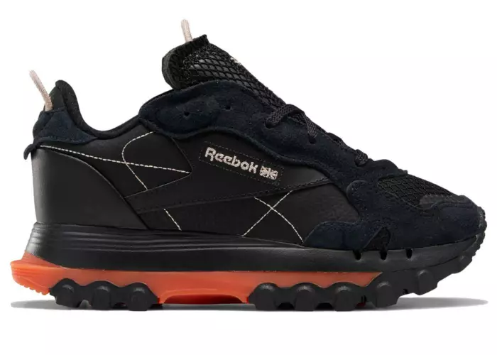 Reebok Classic Leather Cardi B Black Fiery Orange (W)
