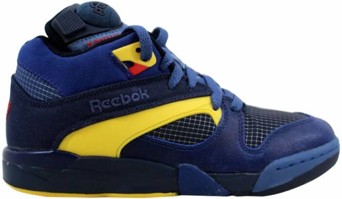 Reebok Court Victory Pump Navy/Club Blue-Yellow