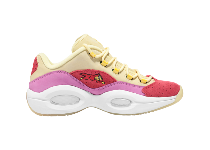 Reebok Question Low BBC Ice Cream Running Dog Yellow Red