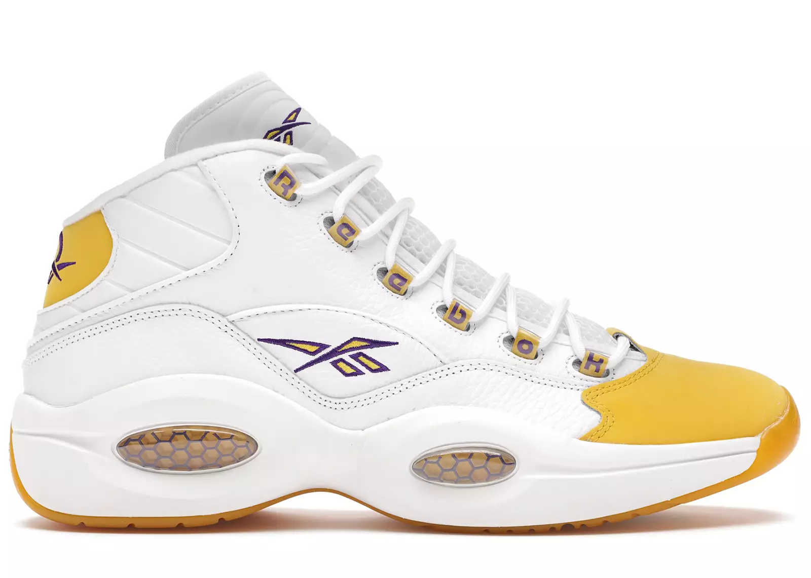 Reebok Question Mid Yellow Toe