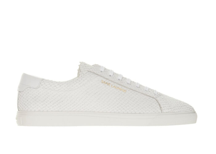 Saint Laurent Andy Python White