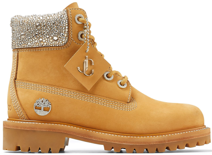 Timberland 6" Jimmy Choo Premium Wheat Swarovski Crystal (W)