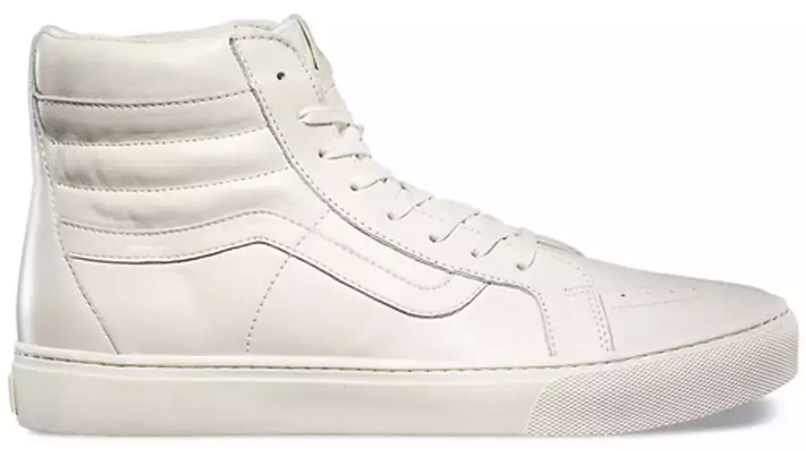 Vans SK8 Hi Lite Cup CA Leather Whisper White