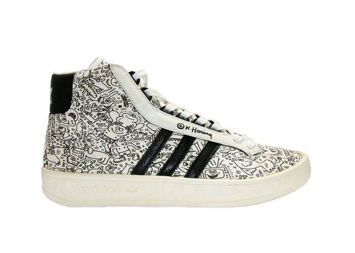 Adidas Adicolor Hi BK.2 Keith Haring White Black