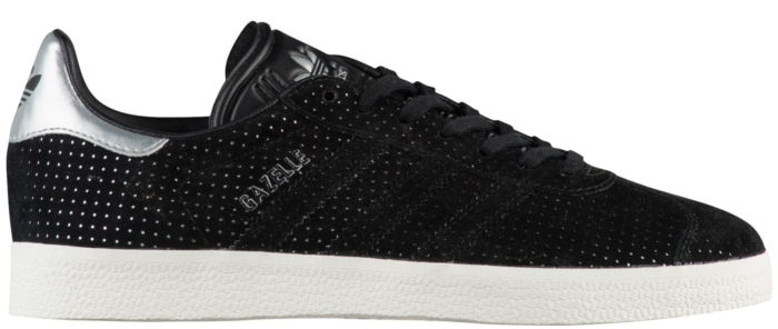 Adidas Gazelle Core Black Silver Metallic (W)