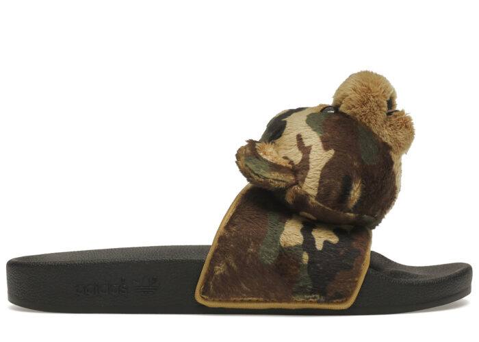 Adidas JS Adilette Jeremy Scott Teddy Camo