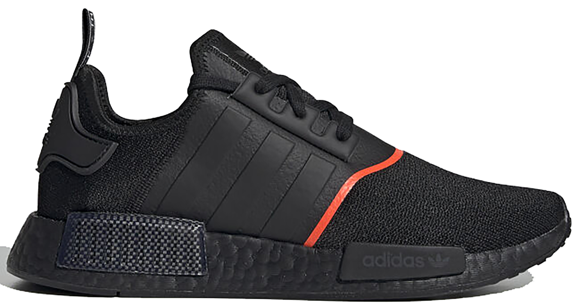 Adidas NMD R1 Core Black Solar Red Line