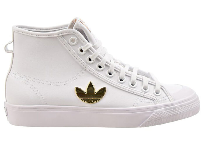 Adidas Nizza Trefoil Hi Cloud White Gold Metallic (W)