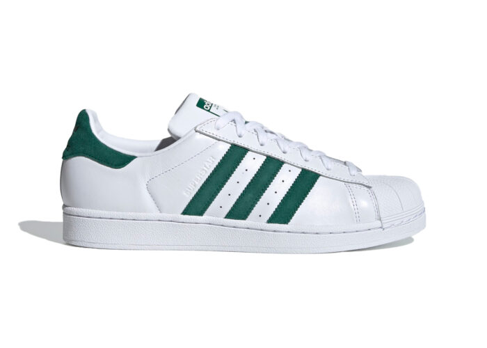 Adidas Superstar White Collegiate Green