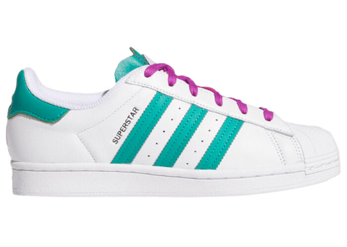 Adidas Superstar White Glory Green (W)