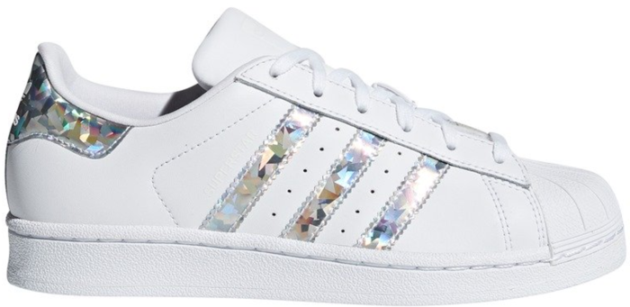 Adidas Superstar White Holographic Stripes (Youth)