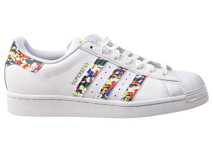 Adidas Superstar White Mult-Color Splatter
