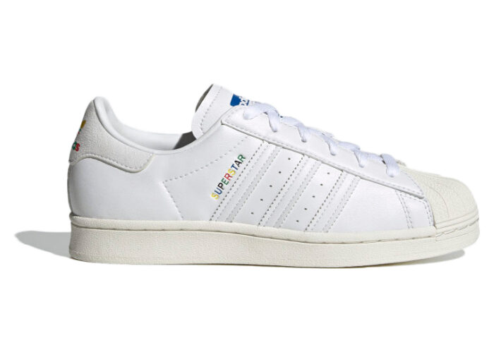 Adidas Superstar White Rainbow Logo (W)