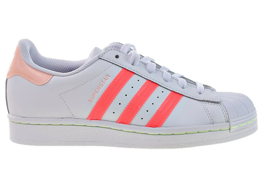 Adidas Superstar White Signal Pink Shock Purple (W)