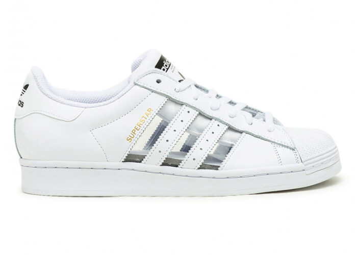 Adidas Superstar White Transparent Stripes