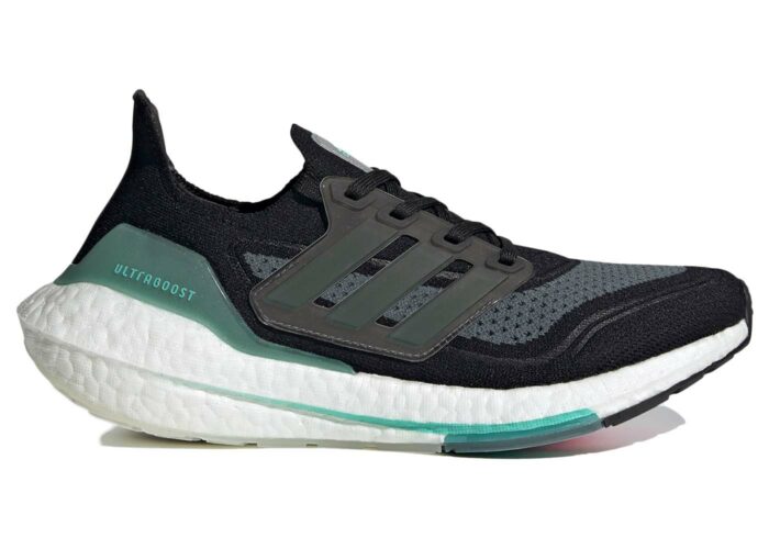 Adidas Ultra Boost 21 Black Acid Mint (W)