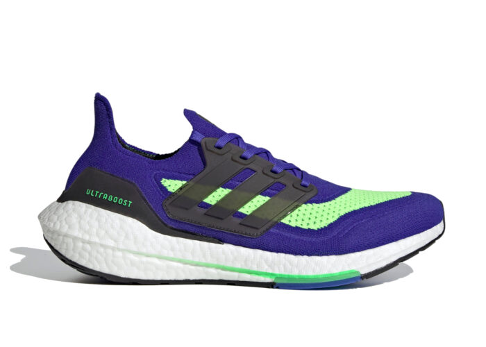 Adidas Ultra Boost 21 Sonic Ink Screaming Green