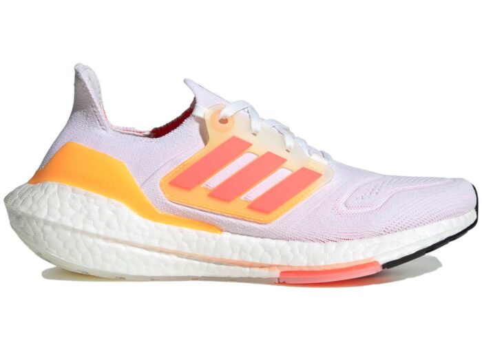 Adidas Ultra Boost 22 White Turbo Flash Orange (W)