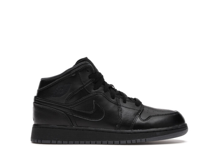 Air Jordan 1 Mid Black Dark Grey Outsole (GS)