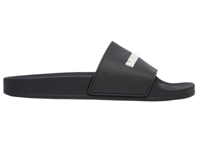 Balenciaga Pool Slide Black White (W)