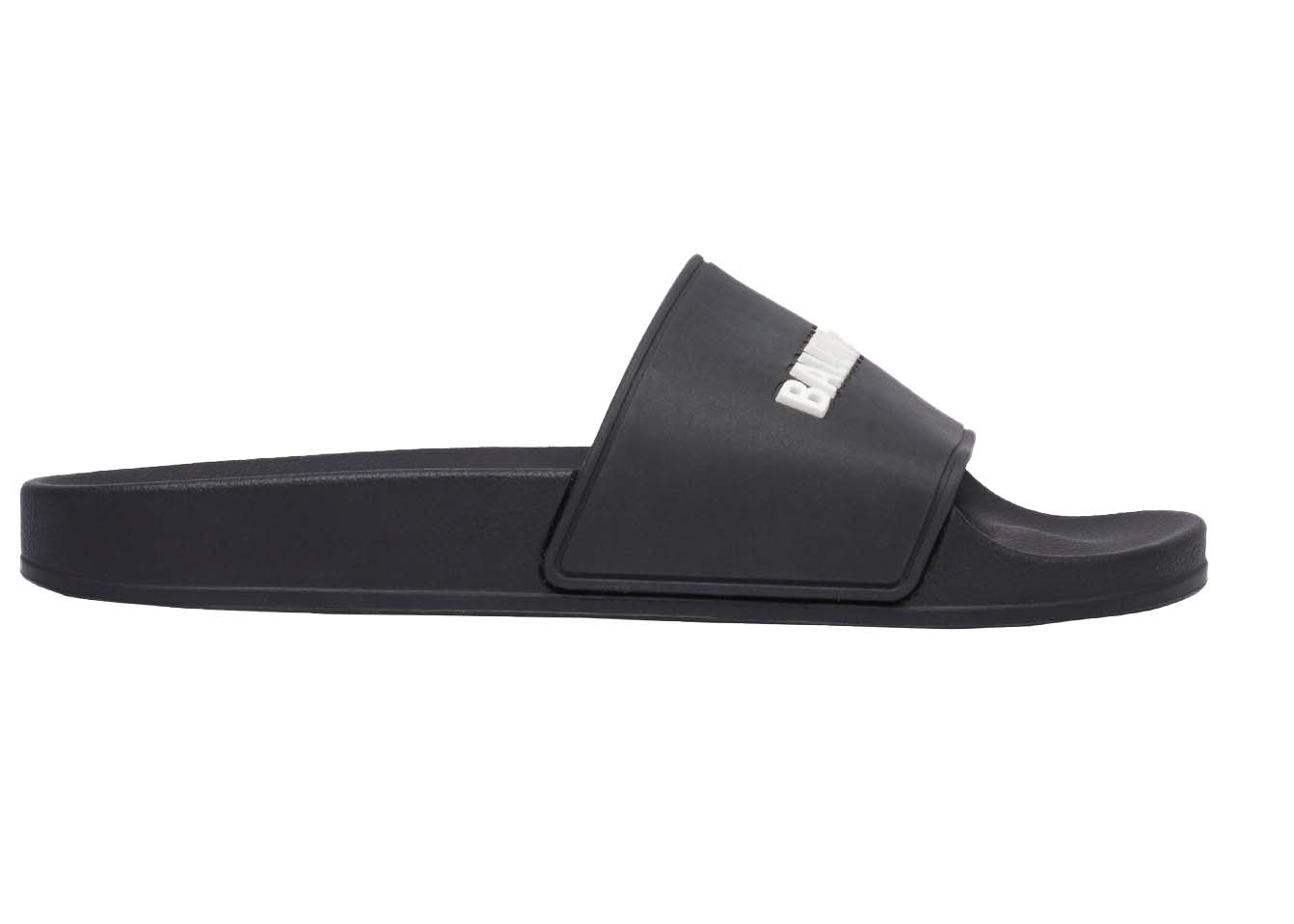Balenciaga Pool Slide Black White (W)