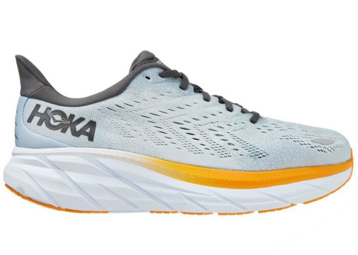 Hoka One One Clifton 8 Blue Fog Orange